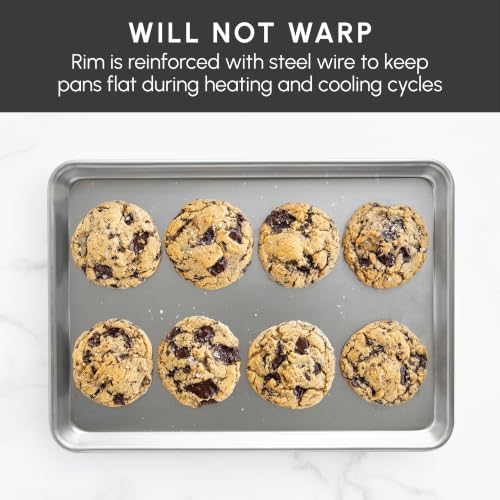 Nordic Ware Half Sheet / Aluminized Steel / 1 Square & Rectangular