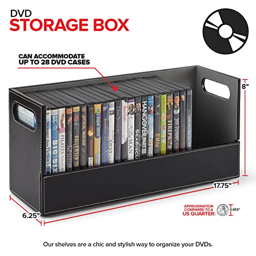 Stock Your Home Black 6 Pack / 3 / 3 Count DVD Racks