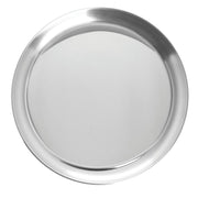 Serving Tray Round Silver Stainless Steel - 10" Dia by HUBERT – 10", Stainless Steel, Silver