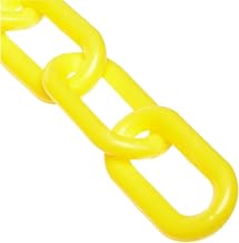 Mr. Chain 2" Heavy Duty Plastic Chain, 100 Feet, Yellow