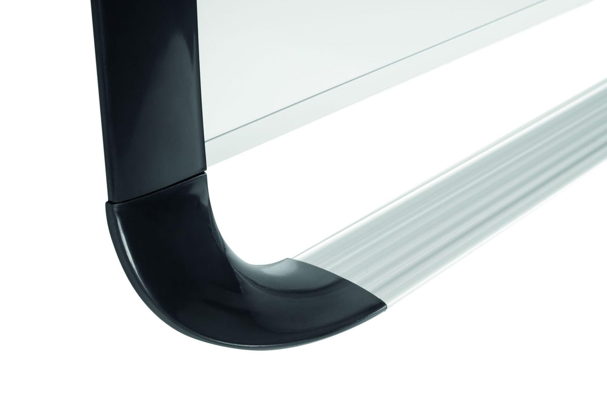 MasterVision Black Frame / 72"W x 48"H / Porcelain Dry Erase Boards