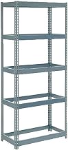 Global Industrial Extra Heavy Duty Shelving 36" W x 12" D x 60" H with 5 Shelves, No Deck, Gray