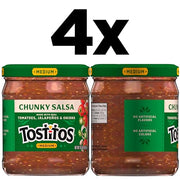 Tostitos Medium Chunky Salsa / 15.5 Ounce (Pack of 4) / 4 Count Salsas