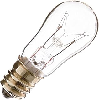 Satco 04569-6S6/E12/12V/CLEAR S4569 Candelabra Screw Base Scoreboard Sign Light Bulb