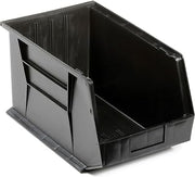 QUANTUM STORAGE SYSTEMS 550119BK Plastic Hang & Stack Bin, Black - 18 x 11 x 10 in.