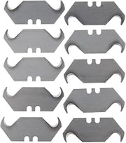 KLEIN TOOLS 44126 Utility Knife Blades, Heavy-Duty Replacement Utility Knife Hook Blades for Roofing and Carpet, 10-Pack