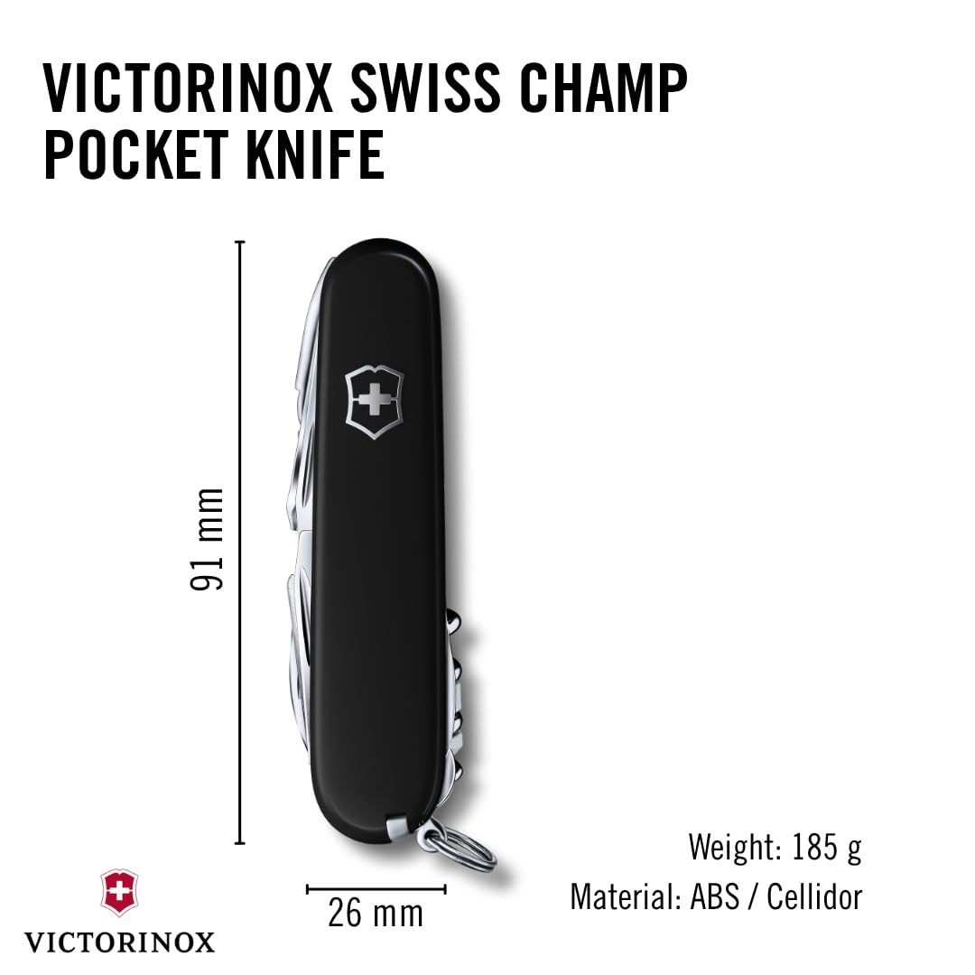 Victorinox Black / SwissChamp / 3.6" Folding Knives
