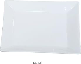 Yanco Mainland Collection 9" Super White Porcelain Square Plate BOX of 24