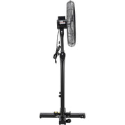 24" Foldable Mobile Pedestal Fan by Continental Dynamics – Metal, Black, Model SFSI3-750/60Y
