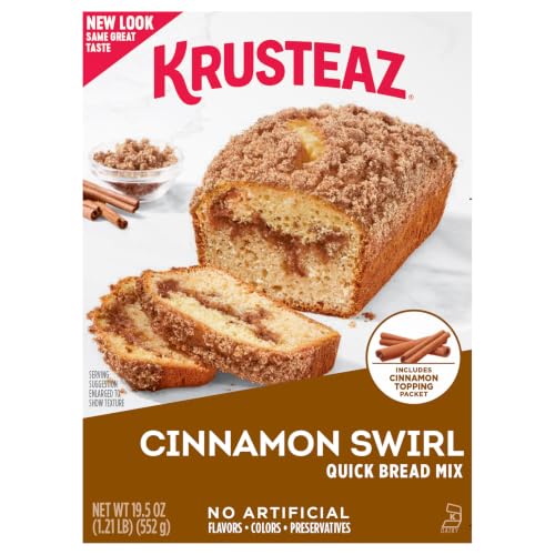 Krusteaz Banana Nut, Almond Poppy Seed & Cinnamon Swirl / 51.9 Ounce (Pack of 1) / 1 Muffins & Quickbreads