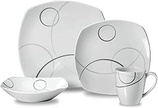 Mikasa Geometric Circles 4-Piece Place Setting Dinnerware Set, Service for 1-5065335