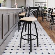 Flash Furniture Tan Vinyl Seat/Black Metal Frame / Set of 1 / Traditional Barstools