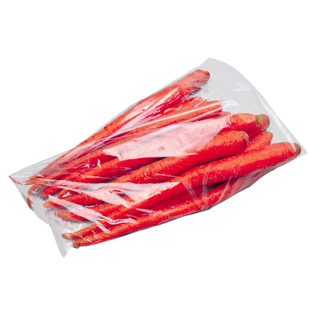 8 X 3 X 20" 0.8 Mil Hole Vented Poly Bags for Foodservice ( by Miller Supply, Inc. – 8" Length x 3" Width" x 20" Depth, Low density Polyethylene (LDPE), clear, Model VTD083020