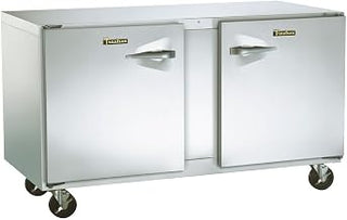 Traulsen UHT72-LR Dealer's Choice Compact Undercounter Two Section Refrigerator 72" Wide with Two (Left/Right Hinged) Doors