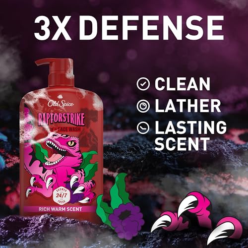 Old Spice Raptorstrike with Dark Berry / 33.4 Fl Oz (Pack of 1) / Red Body Washes
