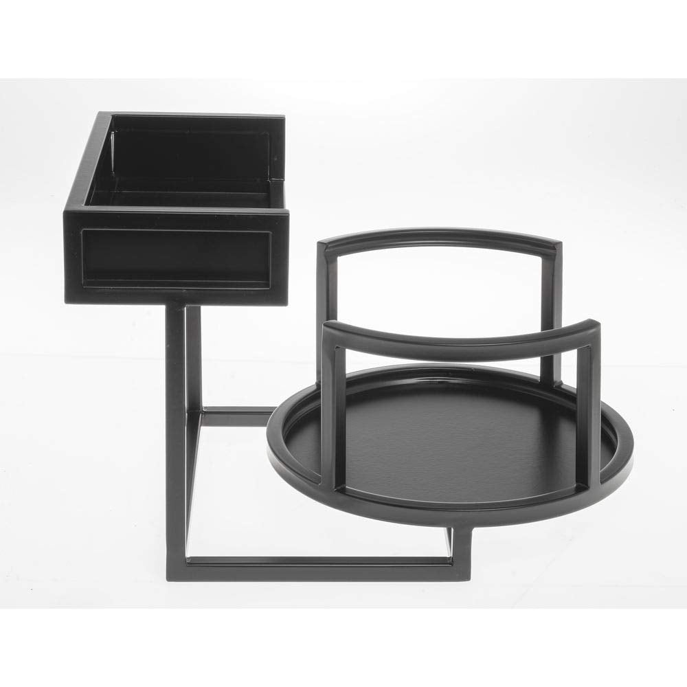 Cup and Lid Holder by HUBERT – 10 1/2" x 15 1/2" x 9 4/5", Carbon Steel, Grey