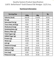 Sartori Reserve Gold Bella Vitano by KEZATAAK – 5.3 oz Wedge, Pack of 12