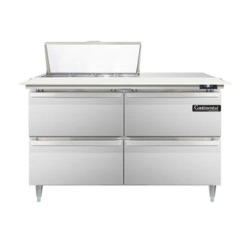 DL48-8C-D Designer Line Sandwich Unit by Continental Refrigerator – Commercial Grade