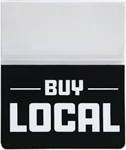 Shelf Talker Black Plastic Buy Local - 2 1/2"L x 3"H, 25 per Pack