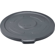 Global Industrial Gray / 27.5" Diameter x 2.5"H / Utilitarian Trash Can Lids