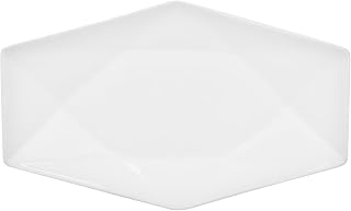 CAC China QZT-41 Crystal 14-Inch by 8-3/4-Inch Super White Porcelain Rectangular Platter, Box of 12
