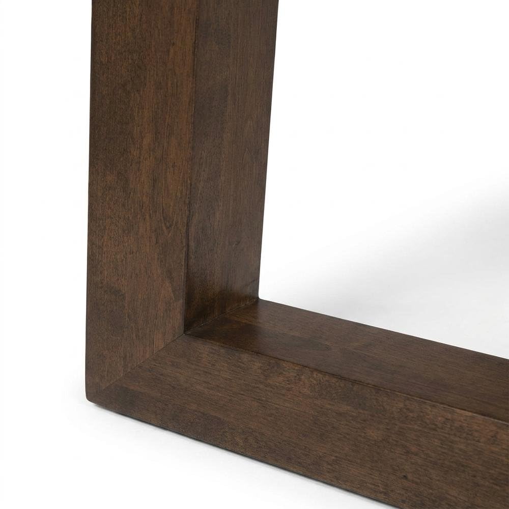 Dark Brown Rectangular Oak Wood Birch Legs Extendable Dining Table by Starlight Canyon Home – Solid Wood, Brown