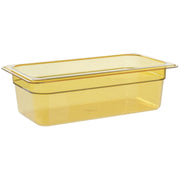 34HP H-Pan Hot Food Pan by Cambro – 4.0 inches, Plastic, Amber, Model 99511328369