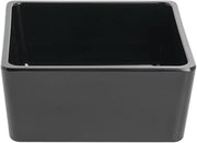 HUBERT Food Pan1/6 Size Black Melamine Modular Pan - 6" L x 6" W x 3" H