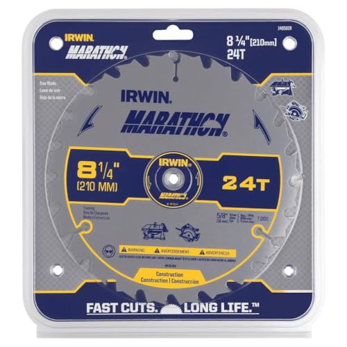 IRWIN 8-1/4" 24T / Marathon / Silver Circular Saw Blades