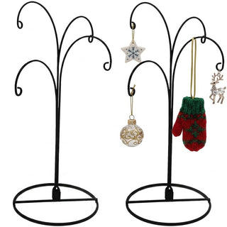 HOHIYA Ornament Display Stand, 12 Inch Iron Holder, Black