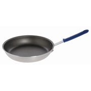 Nonstick Frying Pan with Blue Silicone Sleeve - 22" L x 12 3/5 W x 2 2/5 H by HUBERT – 22 inches, 22.0 liters, Aluminum, Silver, Model WG-RF2004