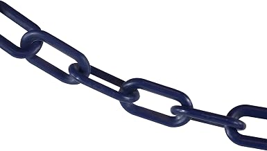 Mr. Chain Plastic Barrier Chain, Cobalt Blue, 100 ft Length (50066-100)