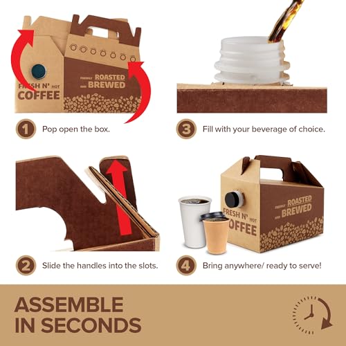 Stock Your Home 10 / 96 oz Pack of 10 / Brown Boxes