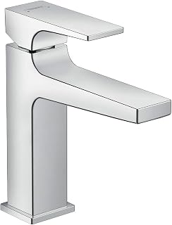 hansgrohe Metropol Basin Tap 110 with Lever Handle, Push-Open Waste, Chrome