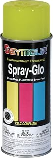 Seymour OF SYCAMORE 16-1619 16 oz Spray-Glo Waterbased, Fluorescent Yellow - Pack of 6
