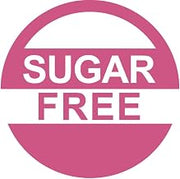 HUBERT Sugar Free Pink Food Advisory Labels White Imprint - 1"Dia, 1000 Per Roll