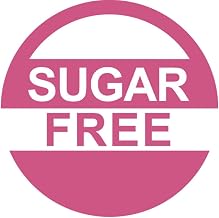 HUBERT Sugar Free Pink Food Advisory Labels White Imprint - 1"Dia, 1000 Per Roll
