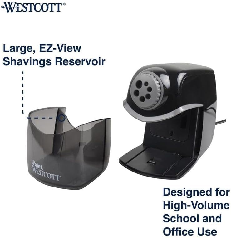Westcott Black / Pack of 1 / iPoint Pencil Sharpeners