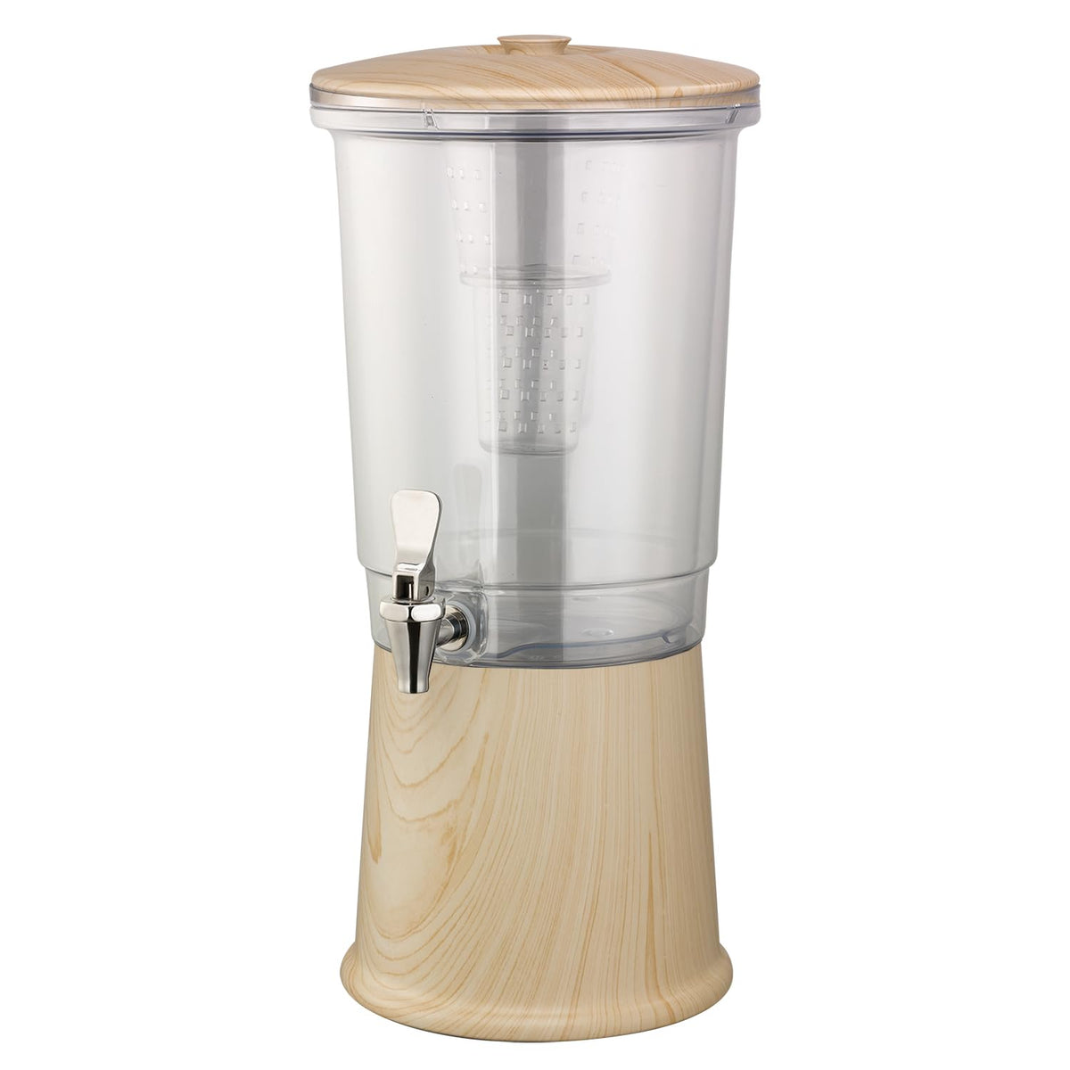 Service Ideas Light Wood / 3 Gallon / Traditional Iced Beverage Dispensers
