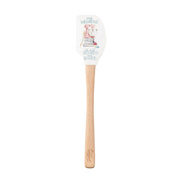 Spatulart ‘Booked & Baked’ Silicone Spatula with Wood Handle by Tovolo – 12.6 inches, Beech, Booked & Baked, Model 1000597
