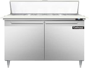 DL48-12C Designer Line Sandwich Unit, 48" W, With 12 Pan Top Openings & 19" Cutting Board