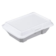 Foam Container by DCC – 8" Length x 7.875" Width x 3.25" Depth, Foam, White, Model 85HT1R