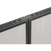 Office Partitions Straight Connector Kit by Global Industrial – Steel, Black, Model 238644