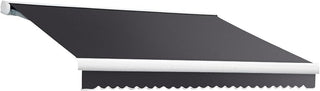 Awntech Retractable Awning Left Motor 14'W x 8'D x 10" H Gun Metal Gray