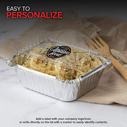 Stock Your Home 4 Count / 100 Pack / Silver Food Storage Containers