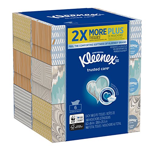 Kleenex Multicolor / 160 Count (Pack of 6) / 1 Box Tissues