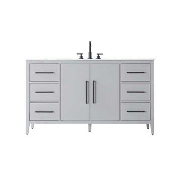 Millie Bathroom Vanity Grey by Lighting Design – Wood, Grey, Model VF29360GR