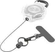 KEY-BAK Ratch-It Retractable Anti-Theft Phone Tether Cell Phone Lanyard with Carabiner & Universal Smartphone Case Anchor