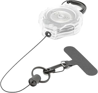 KEY-BAK Ratch-It Retractable Anti-Theft Phone Tether Cell Phone Lanyard with Carabiner & Universal Smartphone Case Anchor