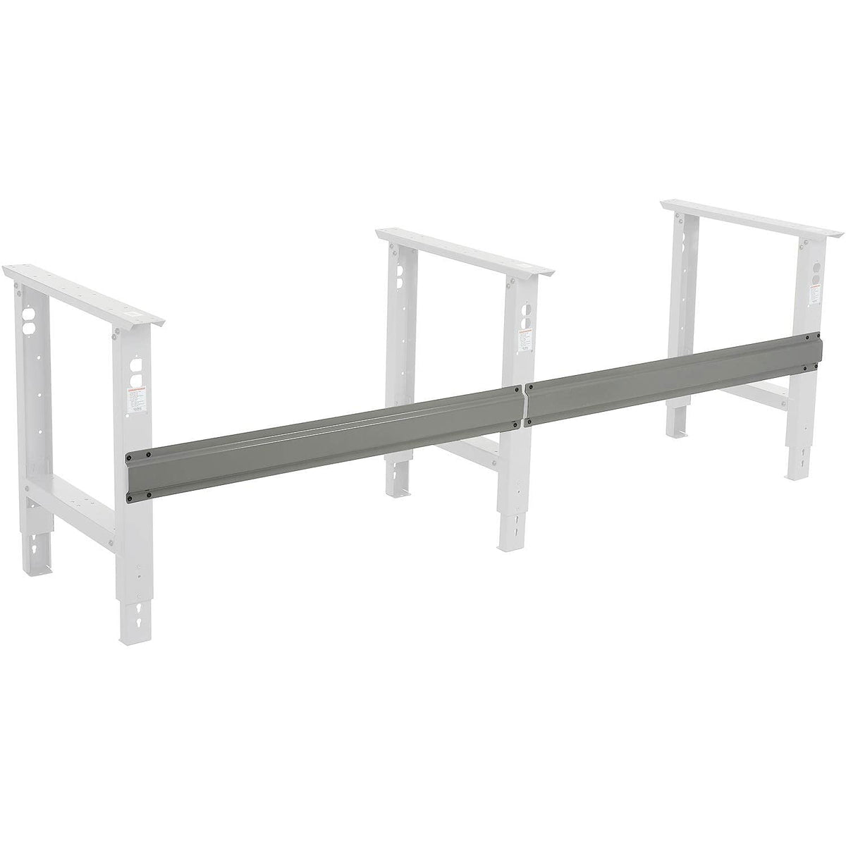 Workbench Stringer-Gray by Global Industrial – 48"L x 96"W x 6"H, Steel, Gray, Model 706442